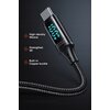 Kabel USB-C - USB-C MCDODO CA-1100 z wyświetlaczem LCD 100W 1.2 m Czarny Typ USB-C - USB-C