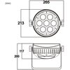 Reflektor LIGHT4ME Frame Par 7x12 LED RGBW Efekt Zawartość zestawu Kabel zasilający