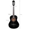 Gitara klasyczna NN BD 38 4/4 Czarny Długość [cm] 97
