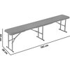 Ławka ogrodowa SASKA GARDEN 1045627 Materiał wykonania konstrukcji Stal malowana proszkowo