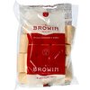 Plastikowe opakowanie zawiera korki do butelek, z widocznym logo "BROWIN" oraz napisem "Rok zał. 1979" i hasłem "...because homemade is better!" na czerwonym tle. Na dole opakowania znajduje się napis "...bo domowe jest lepsze!".