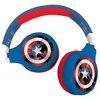 Słuchawki nauszne LEXIBOOK Avengers 2 w 1 Niebiesko-czerwony