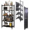 Regał magazynowy składany KRISENTO loft RE 1417 Czarny Materiał Stal