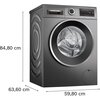 Pralka BOSCH WGG244ZRPL 9kg 1400 obr Zdejmowany blat Nie