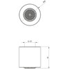 Deszczownica DEANTE Silia NQS F30K Stalowy Funkcje System anti-calc