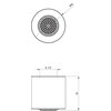 Deszczownica DEANTE Silia NQS D30K Titanium Funkcje System anti-calc
