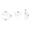 Bateria wannowa natynkowa REA Fenix REA-B3310 Czarny mat Typ Natynkowa