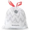Worki na śmieci BRABANTIA 5L (20 sztuk) Biały Kolor Biały (ze wzorem)