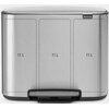 Kosz na śmieci BRABANTIA Bo 121128 3 x 11L Inox Rodzaj wykończenia Mat