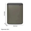 Kosz na śmieci BRABANTIA 221521 Bo Touch Bin 60 L Platynowy Pojemność [l] 60
