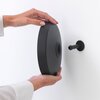 Lustro BRABANTIA MindSet 303449 średnica 20.4 cm Szary Materiał Szkło
