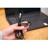 Kabel USB-C - USB-C XLINE 100W 1m Czarny Wyświetlacz LCD Nie