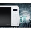 Kuchenka mikrofalowa HISENSE H20MOWS4 700W średnica 25.5 cm pojemność 20L Pulse Technology Biały Funkcje Oświetlenie wnętrza, Wyświetlacz