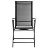 Krzesło ogrodowe MIRPOL Merkury M7P2 Czarny Materiał Textilene