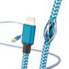 Kabel USB- Lightning HAMA Reflected 1.5 m Niebieski Długość [m] 1.5