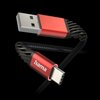 Kabel USB - USB-C HAMA Extreme 1.5 m Czarno-czerwony Długość [m] 1.5