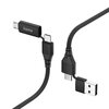 Kabel USB/USB-C - Micro USB/USB-C HAMA 4w1 1 m Czarny Rodzaj Kabel