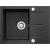 Zlewozmywak jednokomorowy z ociekaczem ICEBERG San ZZB1411ABM Onyx 50x59 + Bateria Wykonanie Granit