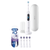 Szczoteczka magnetyczna ORAL-B iO 8 Biały + Końcówka szczoteczki ORAL-B IO Radiant EB4 (4 sztuki)