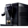 Panel sterowania ekspresu do kawy zawiera logo "Saeco" oraz wyświetlacz z napisem "Royal". Na panelu znajdują się ikony z podpisami: "Ristretto", "Espresso", "Hot water", "Manual milk", "Coffee" i "Americano".