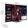 Telewizor TCL 55C745 55" QLED 4K 144Hz Google TV Full Array Dolby Vision Dolby Atmos HDMI 2.1 Smart TV Tak