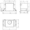 Okap AKPO WK-10 Neva Glass 60 Inox/czarne szkło 555m3/h 67dB klasa A Szerokość [cm] 53