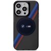 Etui BMW Tricolor Stripes MagSafe do Apple iPhone 14 Pro Szary Model telefonu iPhone 14 Pro