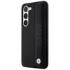 Etui BMW Leather Textured & Stripe do Samsung S23+ S916 Czarny Seria telefonu Galaxy S