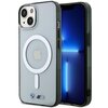 Etui BMW Silver Ring MagSafe do Apple iPhone 14 Plus Przezroczysty