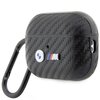 Etui na słuchawki BMW Carbon Double Metal Logo do Apple AirPods Pro 2 Czarny Wodoodporność Nie