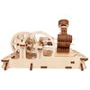 Zabawka drewniana UGEARS Mechaniczne modele 3D Silnik pneumatyczny 70009 (81 elementów) Wymiary po złożeniu [cm] 16.2 x 7.8 x 10