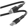 Kabel USB Typ-C - USB Typ-C PURO Icon Soft Cable 1.5 m Czarny Typ USB-C - USB-C