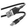 Kabel USB - USB-C PURO Icon Soft Cable 1.5 m Czarny Długość [m] 1.5