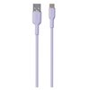 Kabel USB - USB-C PURO Icon Soft Cable 1.5 m Lawendowy