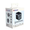 Adapter podróżny VERBATIM UTA-03 2 x USB 3 x USB-C (Globalny) Wykonanie Tworzywo sztuczne