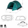 Namiot NILS CAMP Hiker NC6010 Zielony Sezonowość Letnie