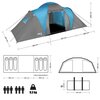 Namiot NILS CAMP Highland NC6031 Niebiesko-szary Z tropikiem Tak