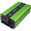 Przetwornica QOLTEC Monolith 12V na 230V 600W/1200W Czysta sinusoida Zielony