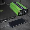 Przetwornica QOLTEC Monolith 12V na 230V 600W/1200W Czysta sinusoida Zielony Sprawność 89%