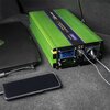 Przetwornica QOLTEC Monolith 12V na 230V 1000W/2000W Czysta sinusoida Zielony Sprawność 89%