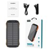 Powerbank solarny CHOETECH B659 10000mAh 5W Czarno-pomarańczowy Typ ładowania Standard