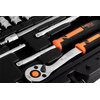 Klucze nasadowe NEO TOOLS 10-004 (46 elementów) Zawartość zestawu 21 x bitów na nasadkach 1/4 cala