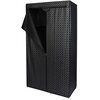 Szafa tekstylna SASKA GARDEN 45207 Ornament (170 x 90 x 45 cm) Czarno-szary Materiał Polipropylen
