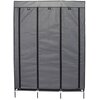 Szafa tekstylna SASKA GARDEN 45221 (127 x 45 x 172 cm) Ciemnoszary Rozmiar po zmontowaniu [cm] 127 x 45 x 172