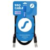 Kabel SSQ JSJS2 PRO 2 x Jack stereo 6.3 mm - 2 x Jack stereo 6.3 mm 2 m Gwarancja Dożywotnia