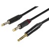 Kabel SSQ JSJM5 Jack stereo 6.3 mm - 2 x Jack 6.3 mm 5 m Materiał Tworzywo sztuczne