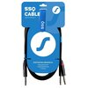 Kabel SSQ JSJM5 Jack stereo 6.3 mm - 2 x Jack 6.3 mm 5 m Kolor Czarny