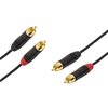 Kabel SSQ RCARCA3 2x RCA męski - 2x RCA męski 3 m Materiał Miedź