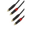 Kabel SSQ RCARCA3 2x RCA męski - 2x RCA męski 3 m Kolor Czarny
