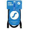 Kabel SSQ DMX0.5 XLR męski - XLR żeński Oświetleniowy 0.5 m Materiał Miedź